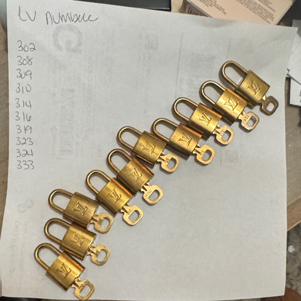 Louis Vuitton Gold Lock Set